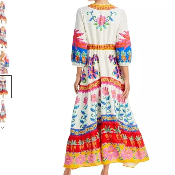 FARM Rio Vivid Garden Maxi Dress size M- New With Tags - Picture 4 of 5